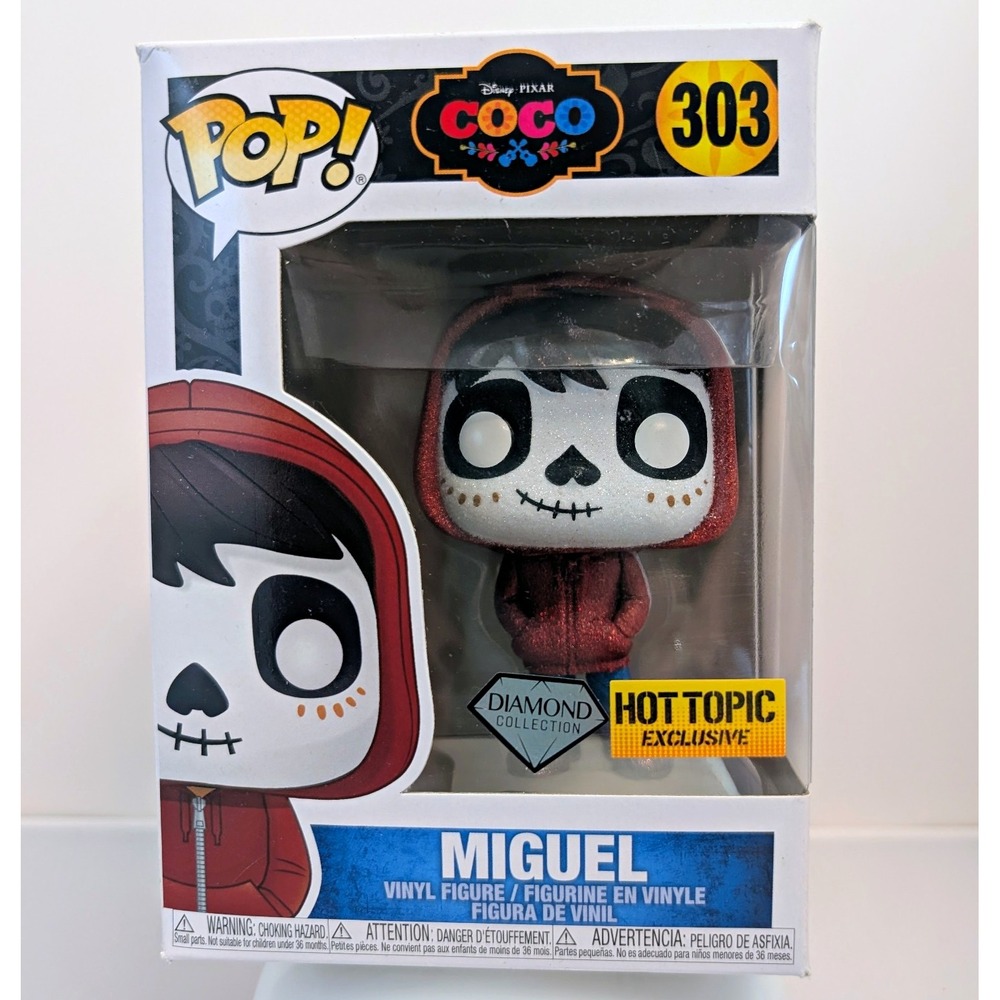 Funko Pop Miguel #303 Coco Disney Pixar Vinyl Figure Hot Topic Exclusive Diamond